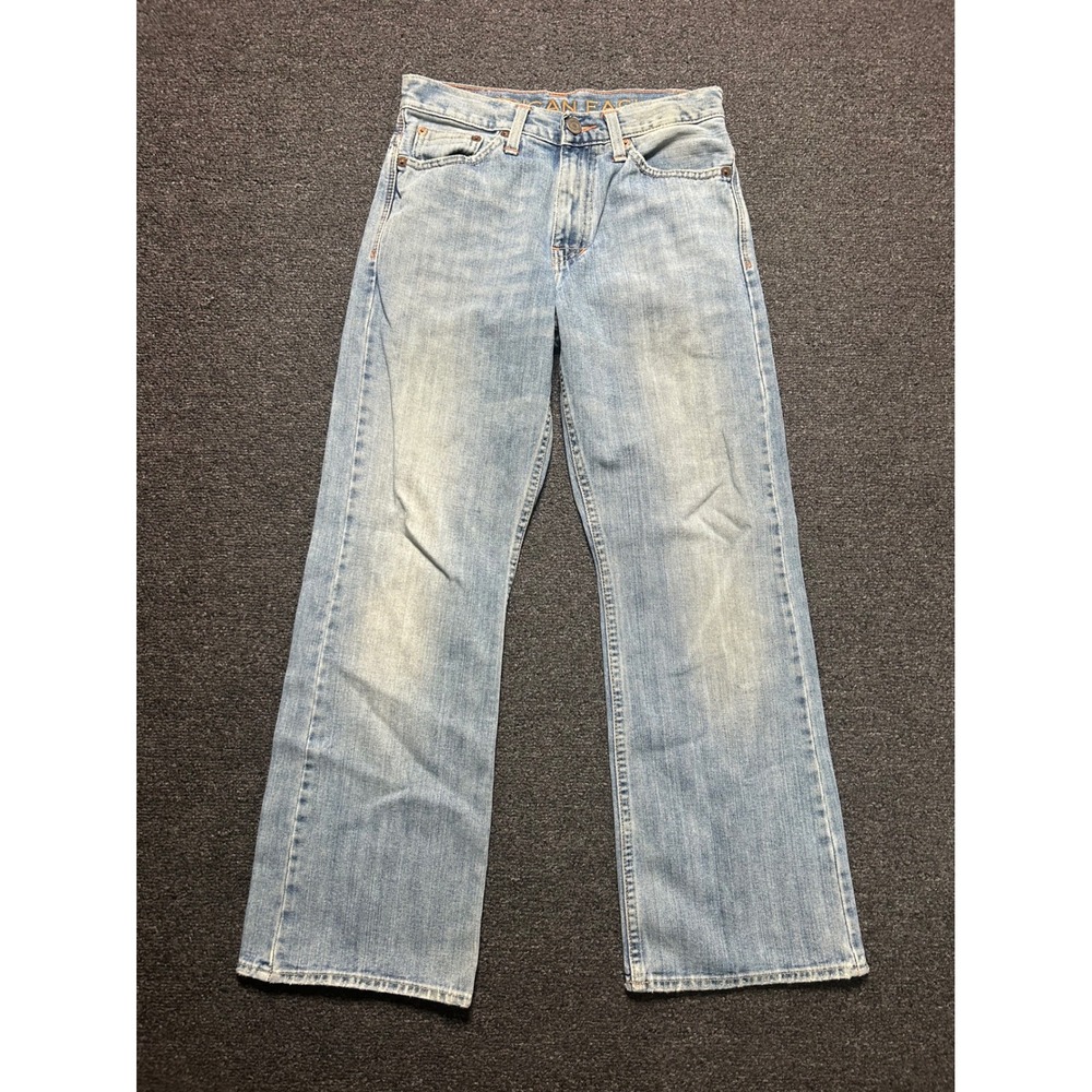 American Eagle Bootcut Jeans Light‎ Wash Denim Womens 26/28 Vintage Style Cotton